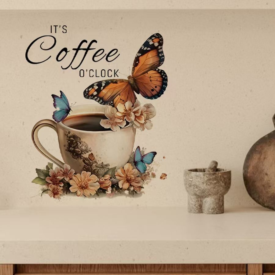 Pvc Panel Background - Naklejki kreatywne z PVC IT's Coffee