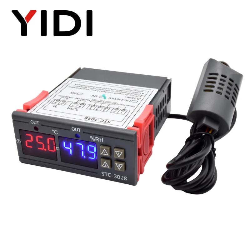 Digital Hygrometer Probe - STC-3028 LED cyfrowy termostat regulator temperatury