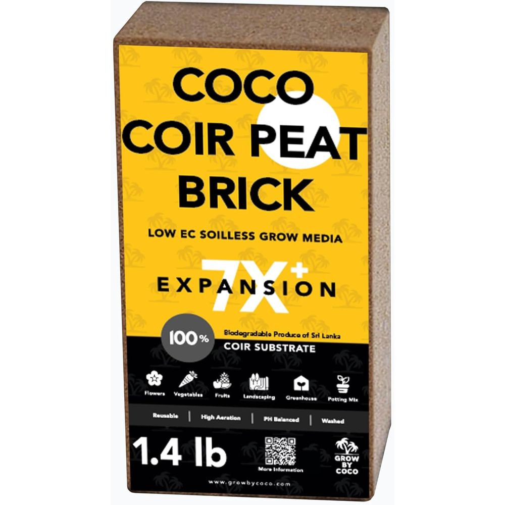 Substrate Coconut Fiber - Cegła 650g - Premium Organiczna Cegła