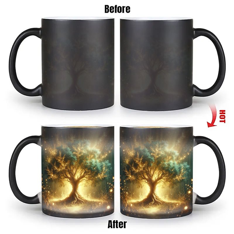 Ceramic Heat Emitter - Magiczny kubek zmieniający kolor, ceramiczny kubek