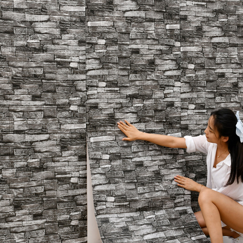 70cm * 1m 3D wzór cegły panele – Pvc Panel Background recenzja i cena